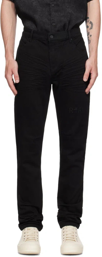 Rta Bryant Slim Fit Jeans In Black Logo