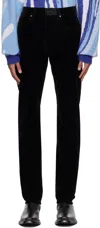 Rta Black Flocked Jeans In Black