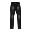 Rta Distressed Bootcut Jeans In Black