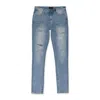 Rta Blue Faded Distressed Skinny Jeans In Blue