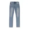 Rta Blue Faded Distressed Skinny Jeans In Blue