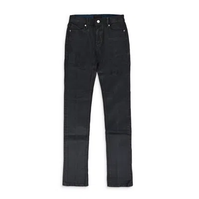 Rta Blue Waxed Skinny Jeans In Multi