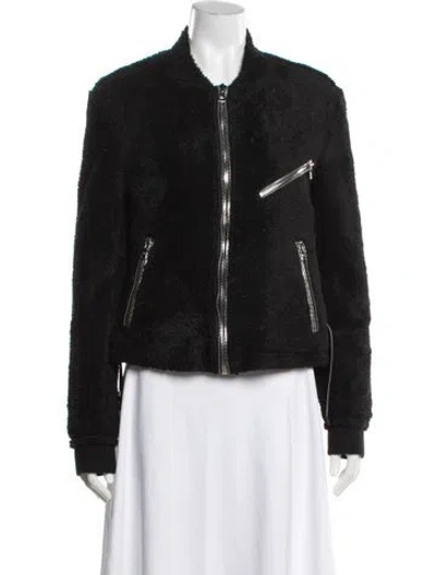 Pre-owned Rta Bomber Jacket In Black