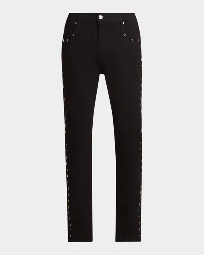 Rta Bryant Cross Stretch High-rise Slim-fit Jeans In Black