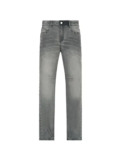 Rta Exodus Bryant Side Cross Skinny Jeans In Gray