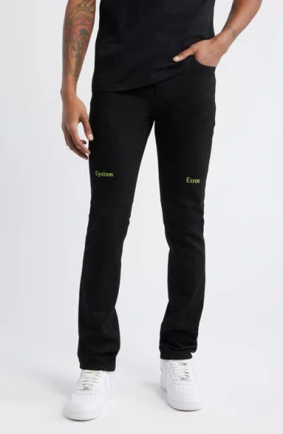 Rta Bryant Digital Cross Skinny Jeans In Black