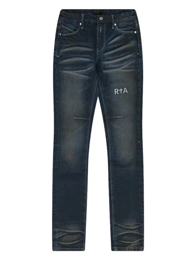 Rta Bryant Distressed Skinny Jeans In Blue