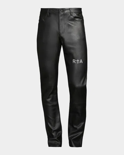 Rta Bryant Faux Leather Skinny Pants In Black