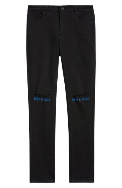 Rta Bryant Ripped Skinny Jeans In Black