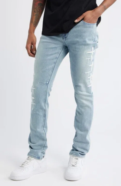 Rta Bryant Stretch Denim Skinny Jeans In Blue