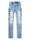 Rta Cargo Skinny Jeans In Blue