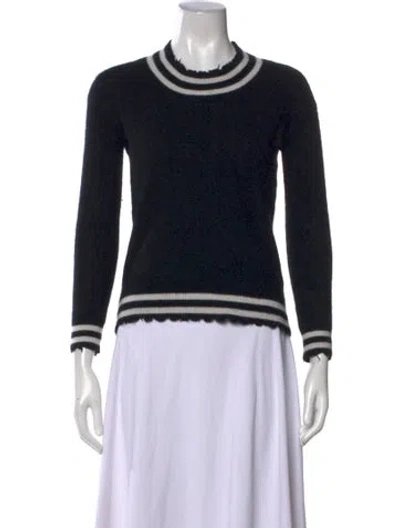 Pre-owned Rta Cashmere Crew Neck Sweater In Black