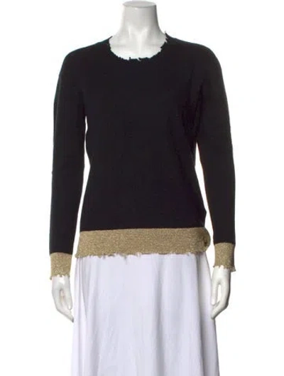 Pre-owned Rta Cashmere Crew Neck Sweater In Black