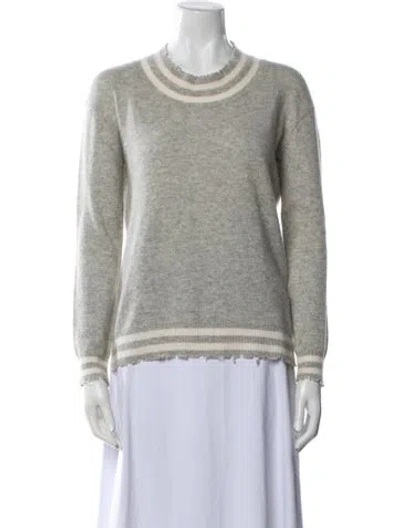 Pre-owned Rta Cashmere Crew Neck Sweater In Blue