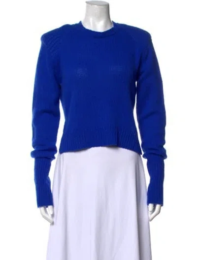 Pre-owned Rta Cashmere Crew Neck Sweater In Blue
