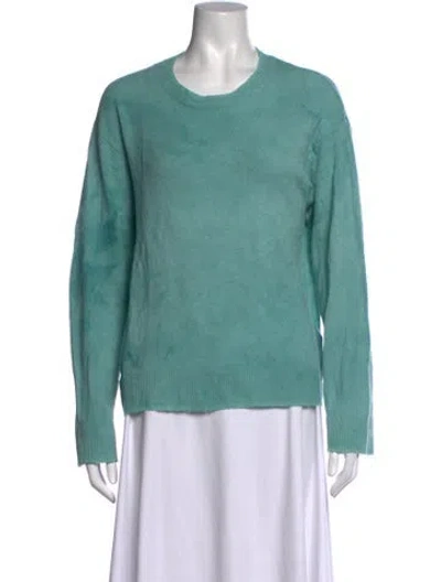 Pre-owned Rta Cashmere Crew Neck Sweater In Blue