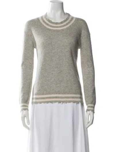 Pre-owned Rta Cashmere Crew Neck Sweater In Gray