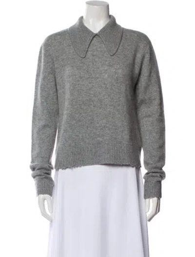 Pre-owned Rta Cashmere Crew Neck Sweater In Gray