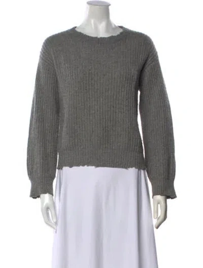 Pre-owned Rta Cashmere Crew Neck Sweater In Grey