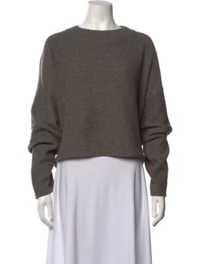 Pre-owned Rta Cashmere Crew Neck Sweater In Grey