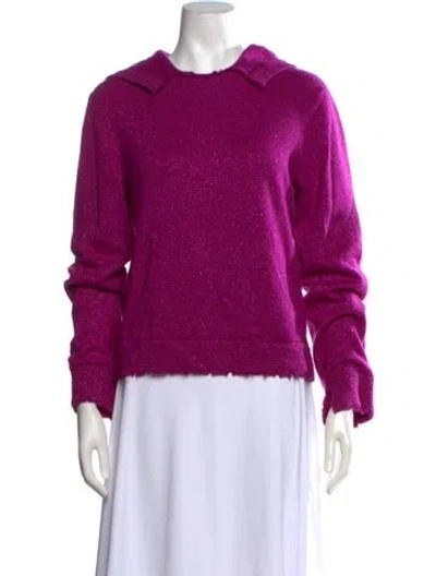 Pre-owned Rta Cashmere Crew Neck Sweater In Metallic/purple