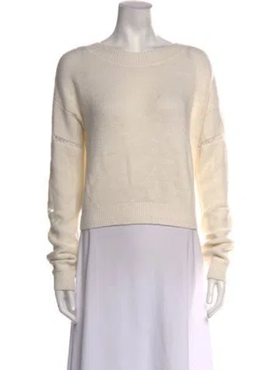 Pre-owned Rta Cashmere Crew Neck Sweater In Neutrals