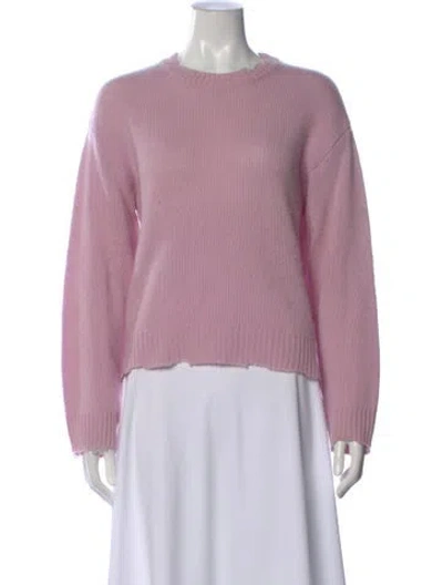 Pre-owned Rta Cashmere Crew Neck Sweater In Purple