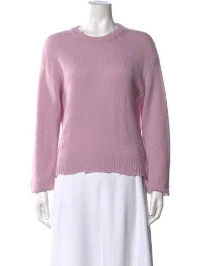 Pre-owned Rta Cashmere Crew Neck Sweater In Purple
