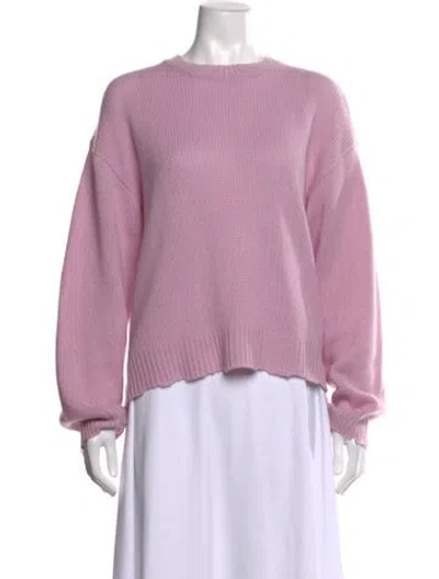 Pre-owned Rta Cashmere Crew Neck Sweater In Purple