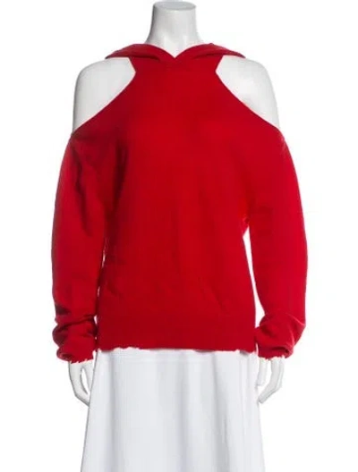 Pre-owned Rta Cashmere Crew Neck Sweater In Red