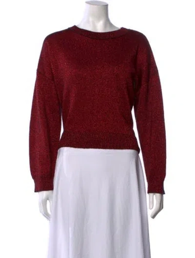 Pre-owned Rta Cashmere Crew Neck Sweater In Red
