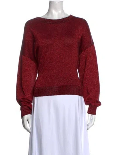 Pre-owned Rta Cashmere Crew Neck Sweatshirt In Red