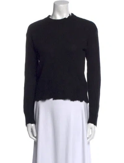 Pre-owned Rta Cashmere Mock Neck Sweater In Black
