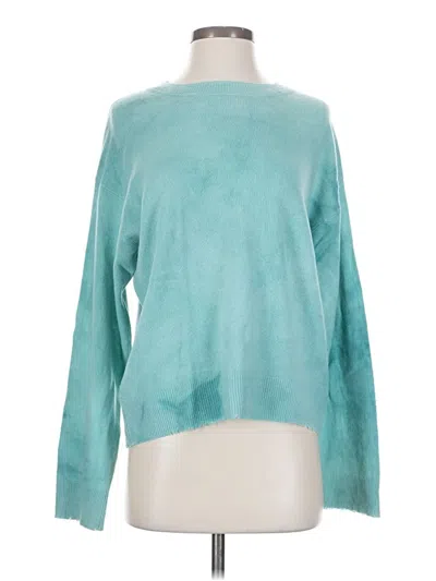 Pre-owned Rta Cashmere Pullover Sweater In Teal