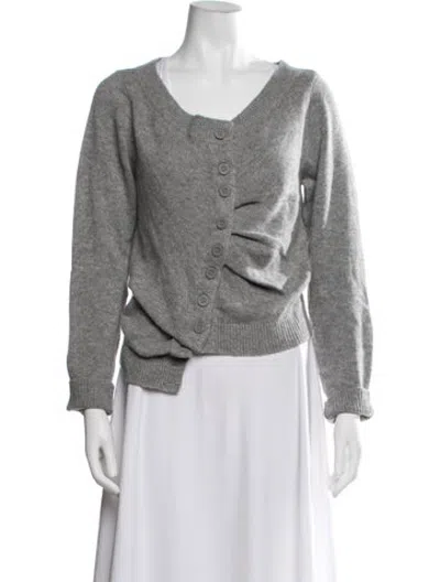 Pre-owned Rta Cashmere Scoop Neck Sweater In Grey