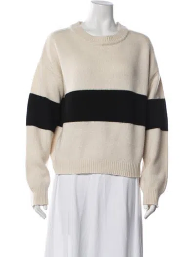 Pre-owned Rta Cashmere Striped Sweater In Neutrals