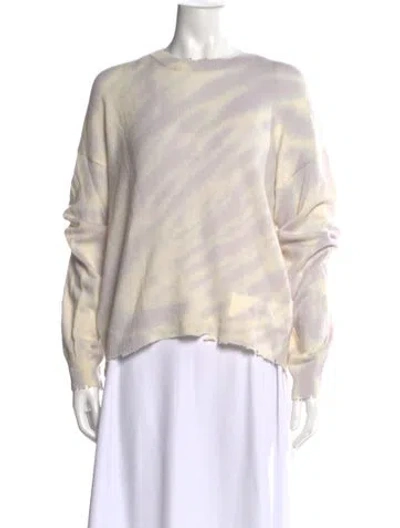 Pre-owned Rta Cashmere Tie-dye Print Sweater In Purple