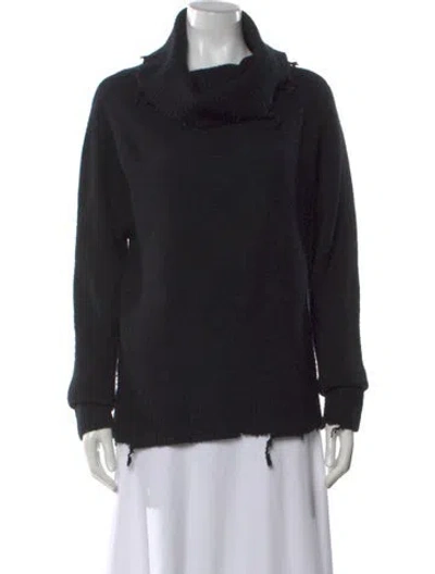 Pre-owned Rta Cashmere Turtleneck Sweater In Black