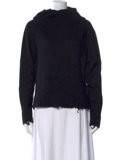 Pre-owned Rta Cashmere Turtleneck Sweater In Black