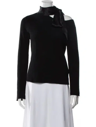 Pre-owned Rta Cashmere Turtleneck Sweater In Black