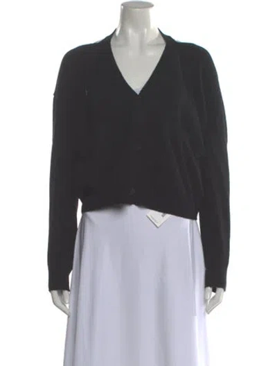 Pre-owned Rta Cashmere V-neck Sweater In Gray