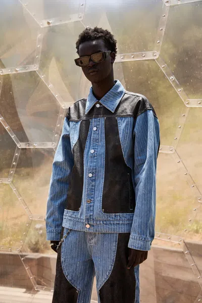 Rta Cedric Denim Jacket In Blue