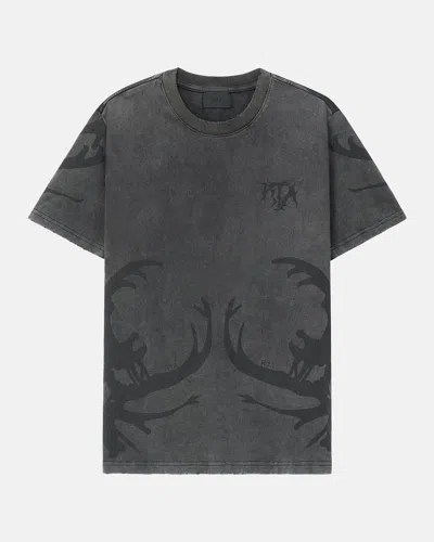 Rta Chaparral Liam Cotton Graphic T-shirt In Black Beet