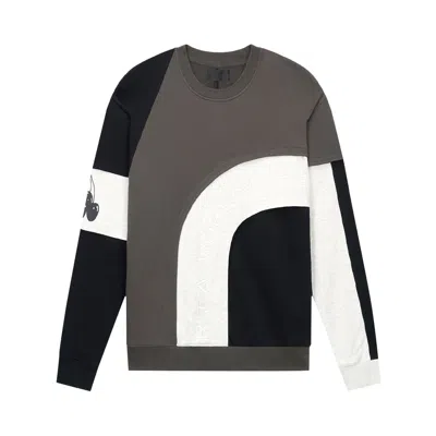 Pre-owned Rta Charles Sweatshirt 'black/white/grey Patchwork' | Men's Size Xl
