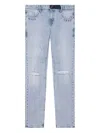 Rta Clayton Distressed Jeans In Blue