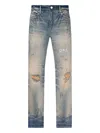 Rta Clayton Distressed Jeans In Blue