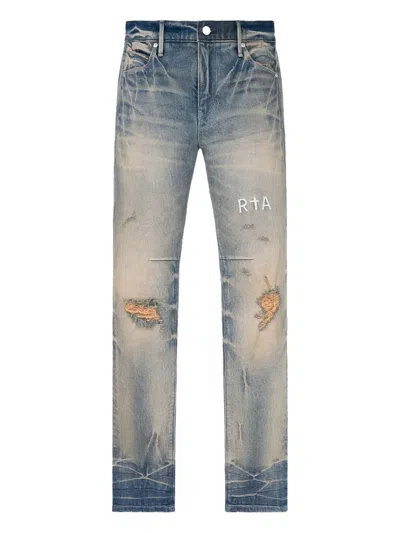 Rta Clayton Distressed Jeans In Blue