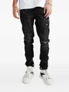 Rta Clayton Paint-splatter Jeans In Animal Print