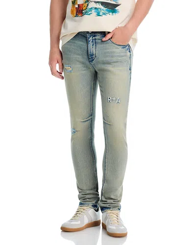 Rta Clayton Skinny Jeans In Ocean Shade In Green