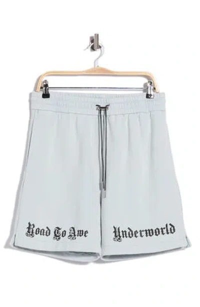 Rta Clyde Drawstring Shorts In Blue